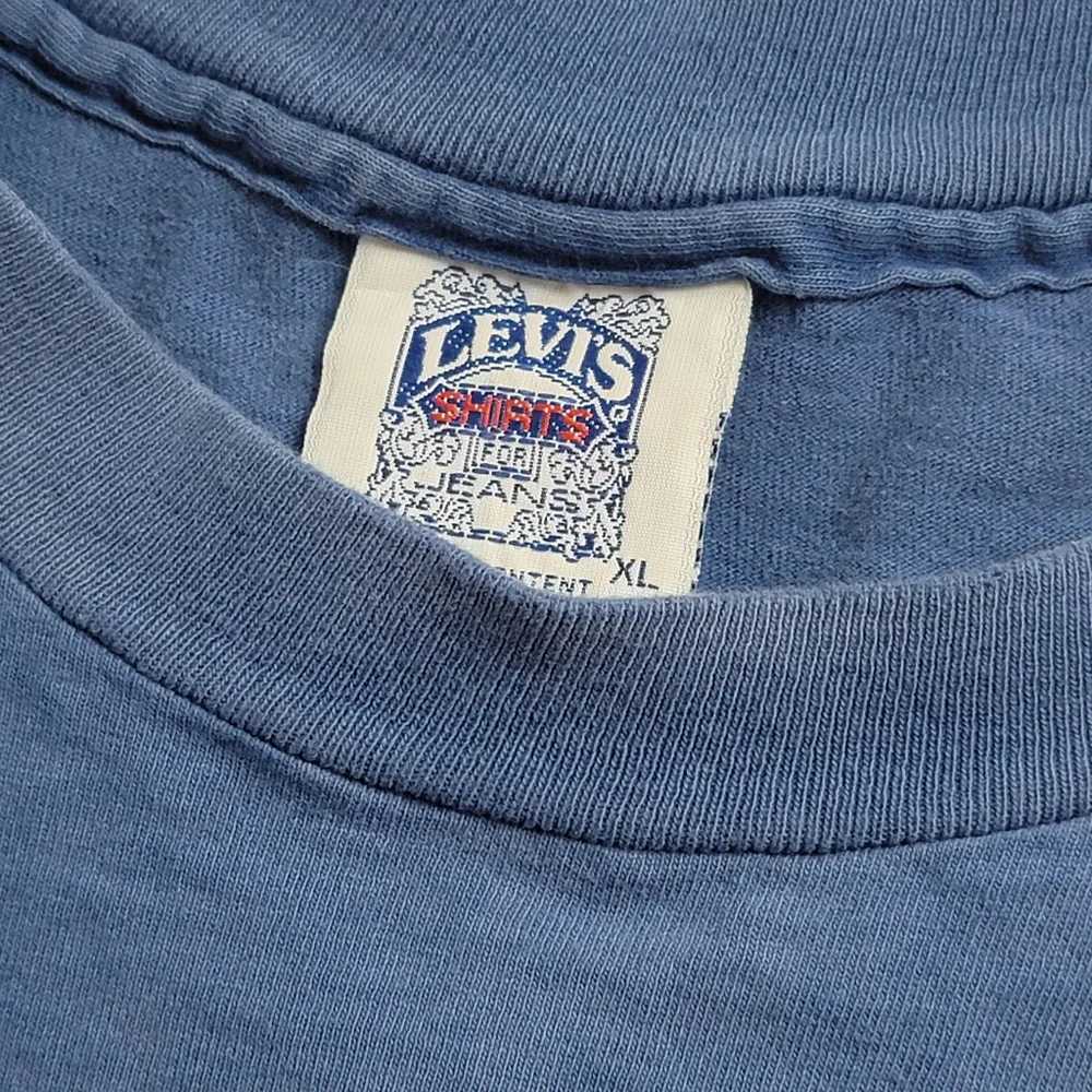 Vintage Levi's Denim Strauss Overalls Big E Shirt - Picture 6 of 11